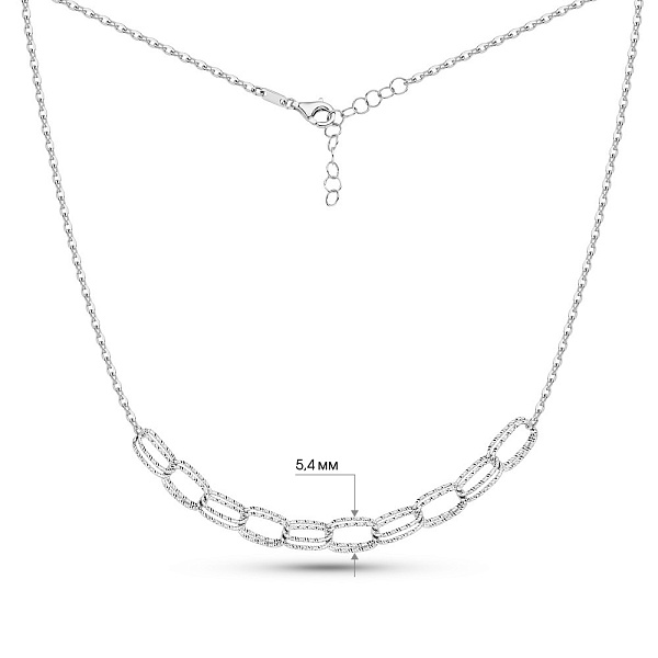 Кольє з білого золота Francelli (арт. 352573б) – зображення 3