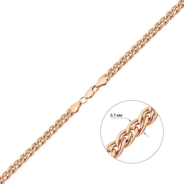 Золотий ланцюжок плетіння Нонна (арт. 302114) – зображення 4