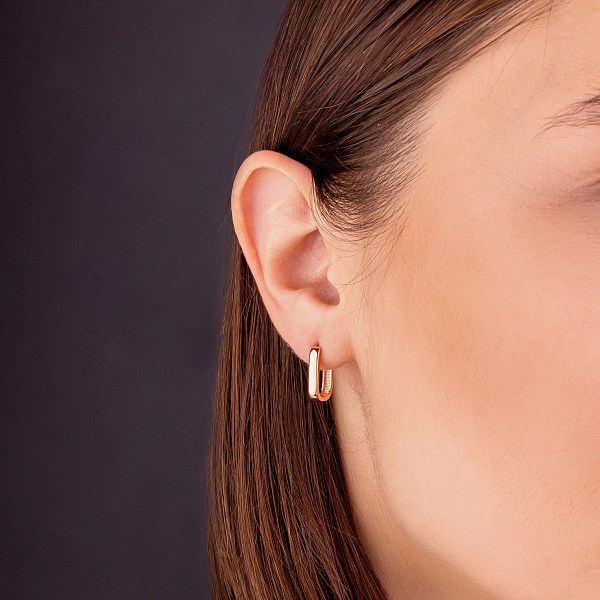 Серьги из красного золота (арт. 110709) – изображение 2