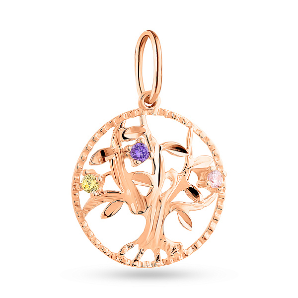 Підвіс золотий Дерево життя (арт. 424702фжр) – зображення 1