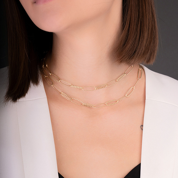 Золотое колье Francelli (арт. 352575ж) – изображение 2