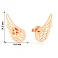 Золоті сережки-пусети "Крила" (арт. 110985) – зображення 2