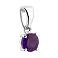 Срібний підвіс з аметистом (арт. 7503/2194217А) – зображення 1