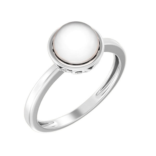 Золота каблучка з перлиною  (арт. 141099б) – зображення 1