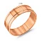 Классическое обручальное кольцо из красного золота (арт. 238021) – изображение 3