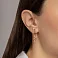 Сережки из красного золота (арт. 1101252) – изображение 2