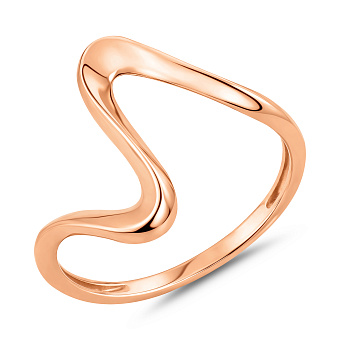 Фото Золотое кольцо без камней (арт. 140052)