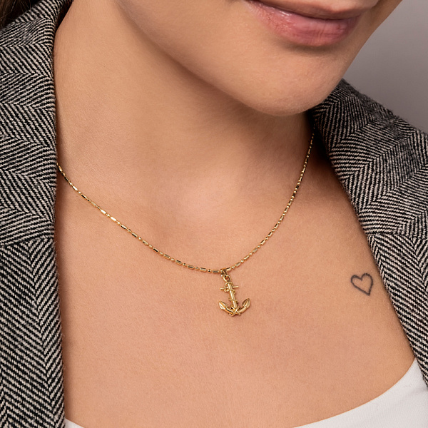 Подвеска золотая Якорь (арт. 422939ж) – изображение 3