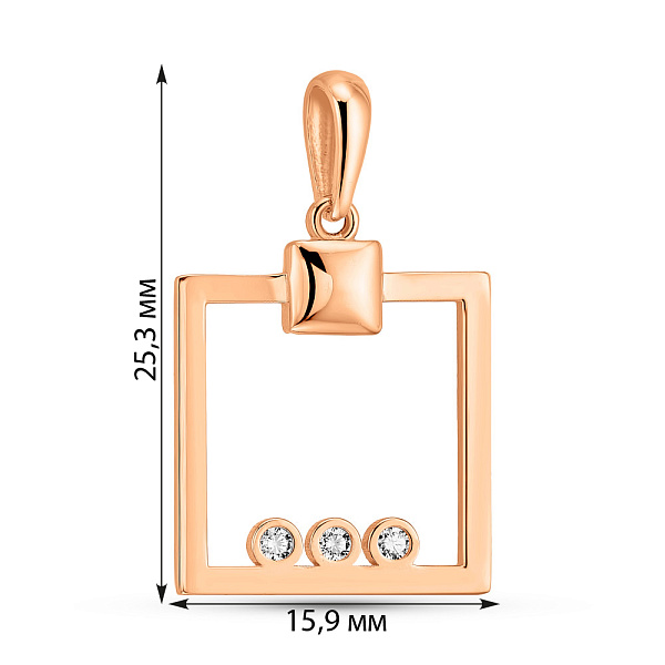 Золотой подвес (арт. 424710) – изображение 2