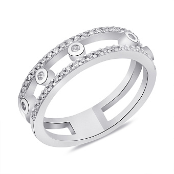Кольцо из серебра с фианитами (арт. 7501/6008)