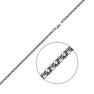 Фото Ланцюжок срібний в плетінні Струмочок (арт. 03015227ч)