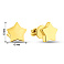 Серьги-пусеты из желтого золота (арт. 107217ж) – изображение 3