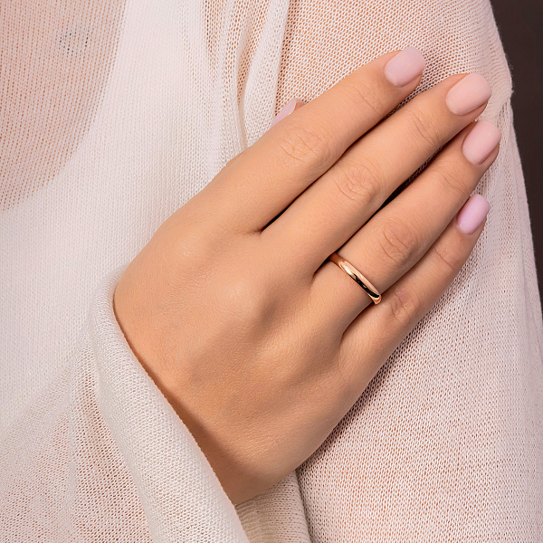 Обручка класична золота (арт. 239209) – зображення 4