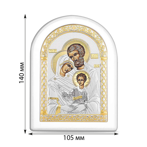Икона Святое Семейство (105х140 мм) (арт. A-3/005G/B) – изображение 2