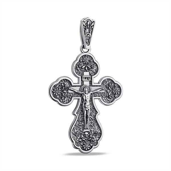 Серебряный крестик без камней (арт. 7904/170пю) – изображение 1