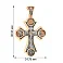 Золотий натільний хрестик з червоного золота з  розп'яттям (арт. 501674) – зображення 4