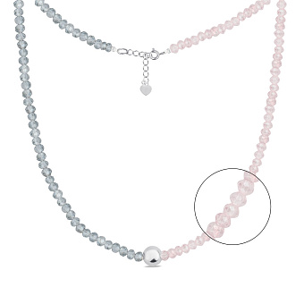 Колье из серебра и с фианитов (арт. 7507/908-01487)