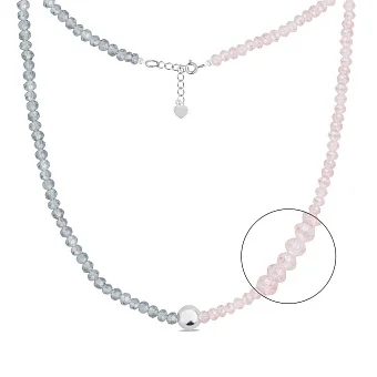 Кольє зі срібла і з фіанітів (арт. 7507/908-01487)