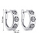 Серьги из серебра с фианитами (арт. 7502/9389) – изображение 2