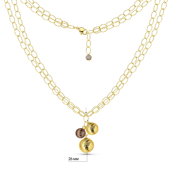 Колье Francelli из желтого золота (арт. 352709жкр) – изображение 4