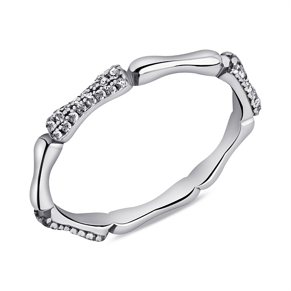 Серебряное кольцо с фианитами (арт. 7501/6637) – изображение 1