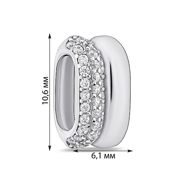 Серебряный подвес с фианитами (арт. 7503/4325) – изображение 2