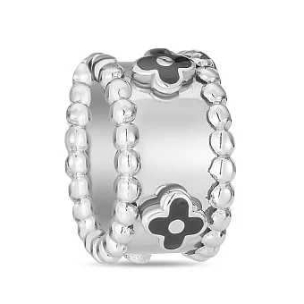 Шарм з білого золота з емаллю (арт. 424199беч)