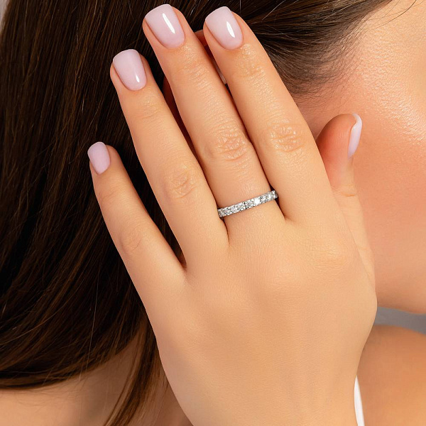 Золотое кольцо с бриллиантами (арт. К011871100б) – изображение 2