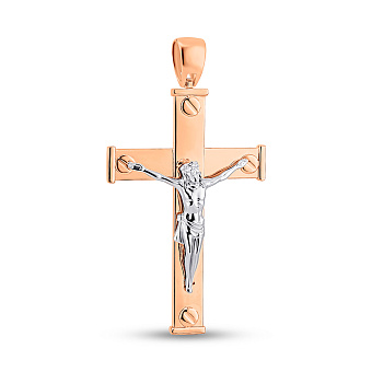 Золотой крестик без камней (арт. 500691)