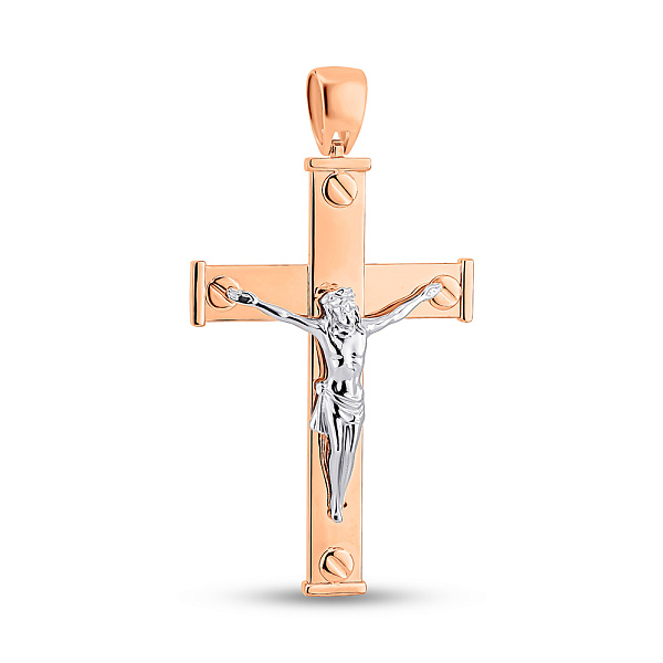 Золотий хрестик без каменів (арт. 500691) – зображення 1