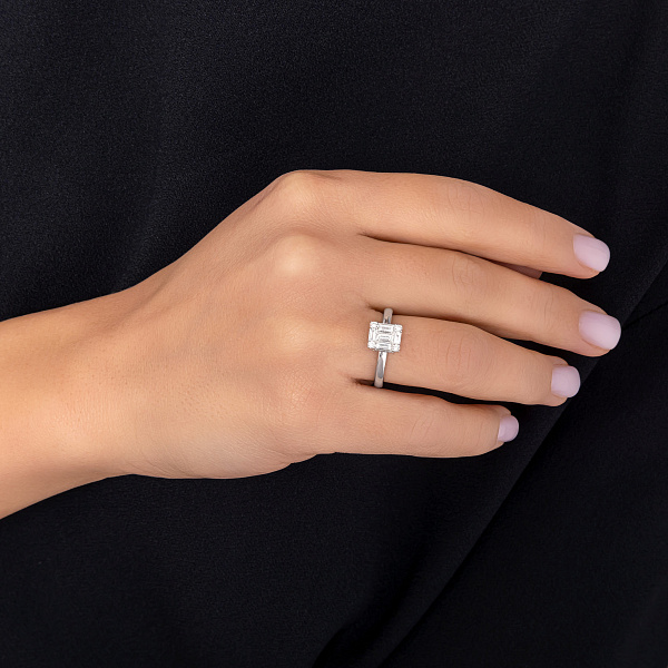 Золота каблучка з діамантами (арт. К011301040б) – зображення 2