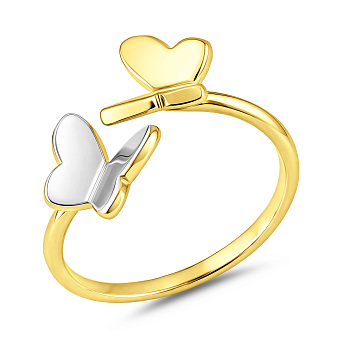 Фото Золота каблучка «Метелики» (арт. 141059жб)