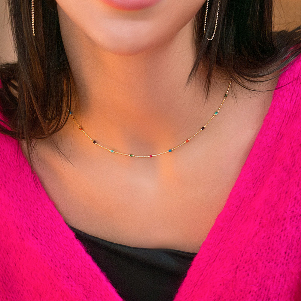 Колье Francelli из желтого золота (арт. 352422жцв) – изображение 3