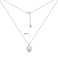 Серебряное колье с перламутром и фианитом (арт. 7507/2719п) – изображение 3