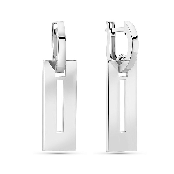 Сережки з білого золота (арт. 108146б) – зображення 1