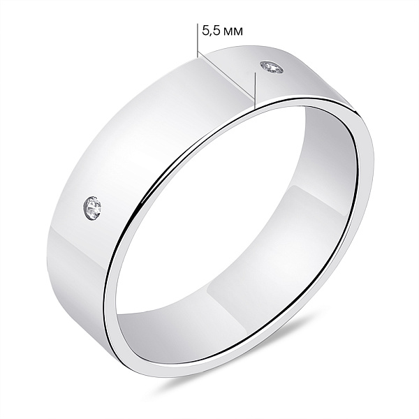 Серебряное кольцо с фианитами (арт. 7501/5331) – изображение 2