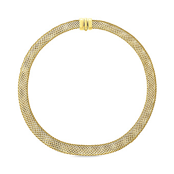 Фото Золотое колье без камней (арт. 350400ж)
