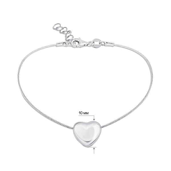 Серебряный браслет без камней (арт. 7509/4875) – изображение 2