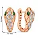 Сережки з червоного золота Змія з фіанітами (арт. 1092106з) – зображення 2