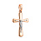 Золотий натільний хрестик з розп'яттям (арт. 501656)