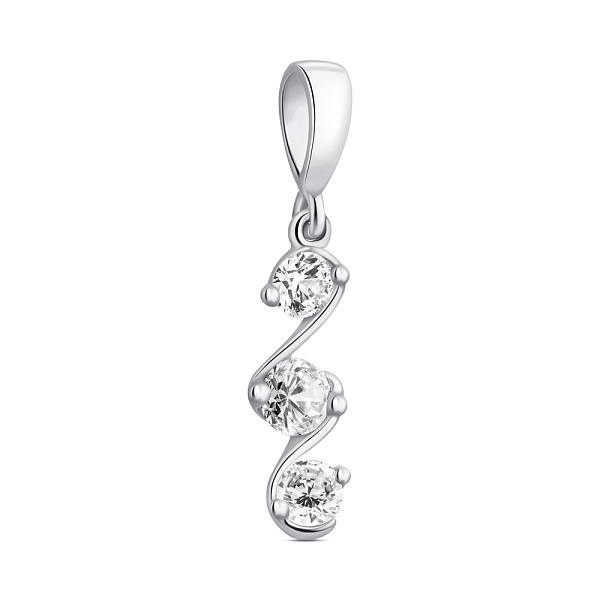 Серебряный кулон с фианитами (арт. 7503/П2Ф/031) – изображение 1