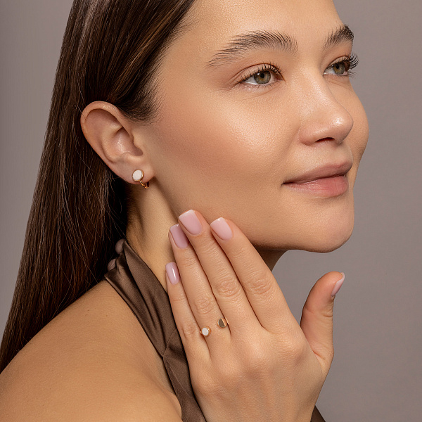 Золотое кольцо Лýна с эмалью (арт. 140934еп) – изображение 5