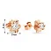 Дитячі сережки з червоного золота «Квіти» з фіанітами (арт. 104474) – зображення 2