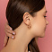 Серьги из красного золота без камней (арт. 1091777м) – изображение 4
