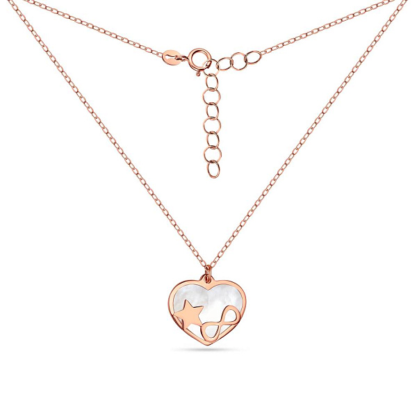 Колье из красного золота с перламутром (арт. 352208п) – изображение 2