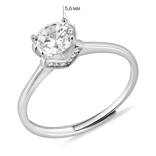 Серебряное кольцо с фианитами (арт. 7501/8053) – изображение 2