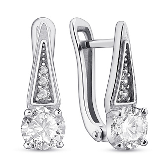 Фото Срібні сережки з фіанітами (арт. 7502/1547С)