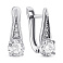 Серебряные серьги с фианитами (арт. 7502/1547С) – изображение 1