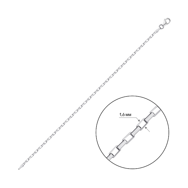 Срібний ланцюговий браслет (арт. 0317002) – зображення 2