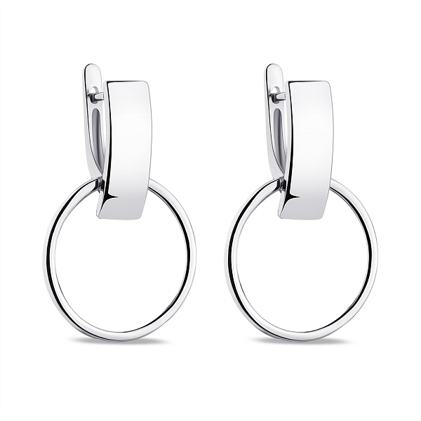 Серьги серебряные без вставок Trendy Style (арт. 7502/4576) – изображение 1